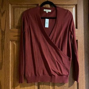 Loft rust sweater